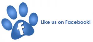 Facebook button for poop scoop press to like us